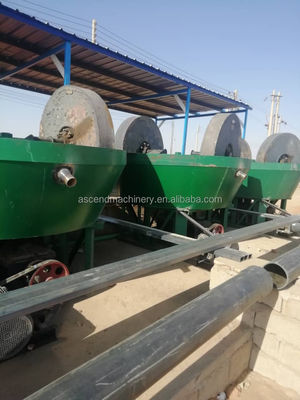 Wet Pan Mill Gold Milling Machine Rock Gold Mining Extraction Grinding Equipment