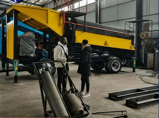 Zambia Zimbabwe Sudan alluvial rock gold washing plant machine with 50 100 tons per hour capacity in mining quarry
